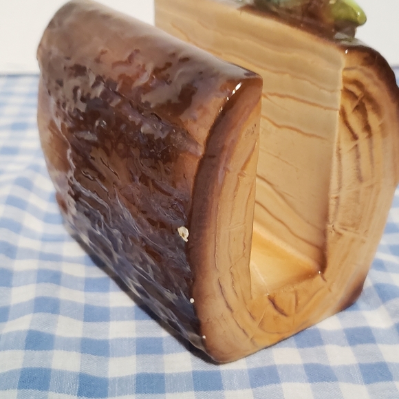 Vintage Bluebird on Log Norcrest Napkin Holder & Shakers - Picture 8 of 10